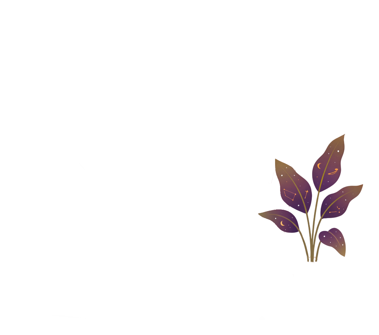 Cosmic flowers growing